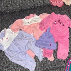 American Girl Doll Clothes Set - Pink, Purple, White